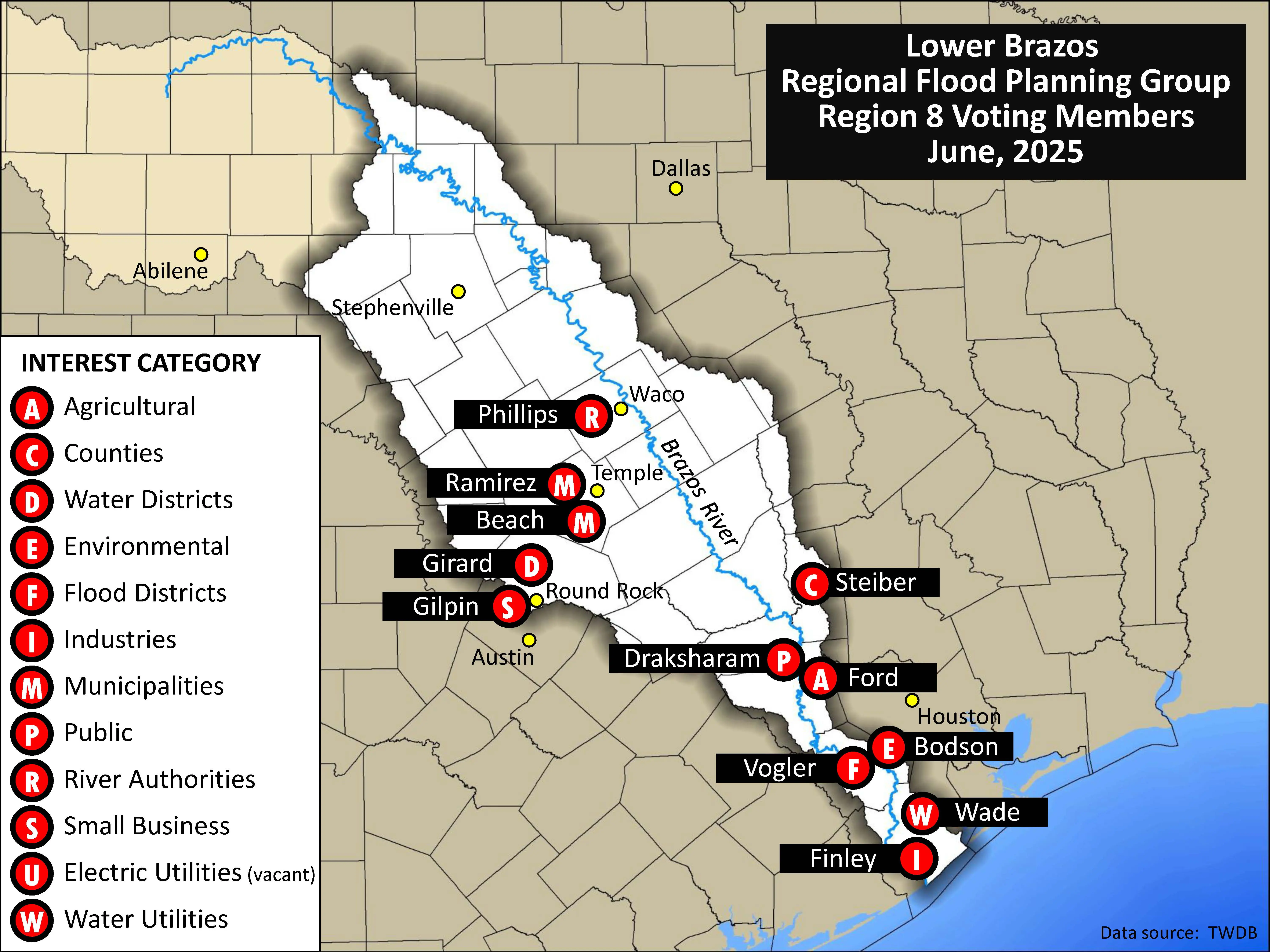 Region 8 – Lower Brazos Flood Planning Group Region 8 Voting Members